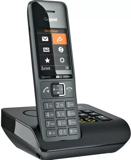 Gigaset Comfort 520a Ασύρματο Τηλέφωνο με Ελληνικό Μενού Μαύρο