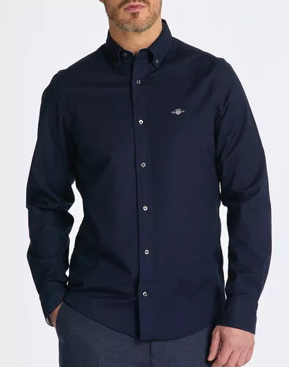 Gant Μακρυμάνικο Πουκάμισο Slim Fit Navy Blue