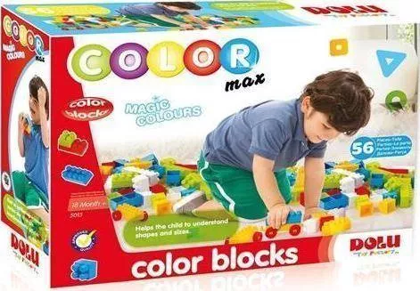 Τουβλάκι Dolu Color Blocks για 1.5+ Ετών 56τμχ