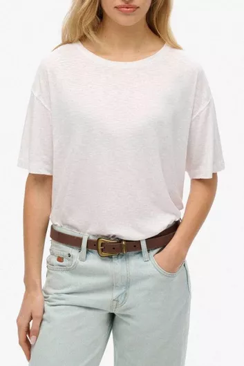 Superdry Studios Γυναικείο Oversized T-shirt Λευκό