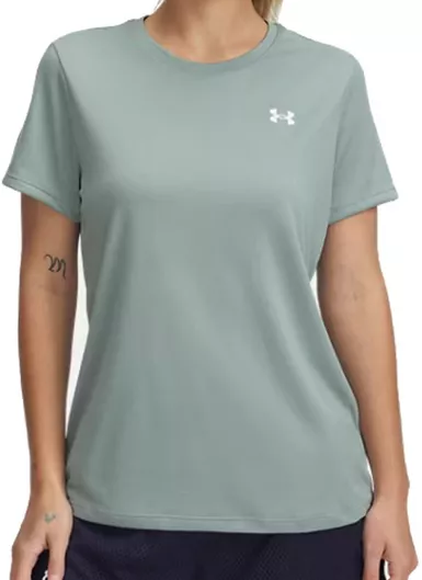 Under Armour Γυναικεία Κοντομάνικη Αθλητική Μπλούζα Πράσινο-Λευκό