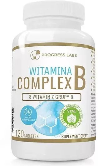 Dietary Supplement Progress Labs Vitamin B Complex Tablets 120 Pcs