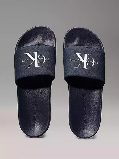 Calvin Klein Monogram Ανδρικές Σαγιονάρες Μπλε