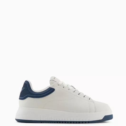 Emporio Armani Ανδρικά Sneakers Off White / Blue Grey