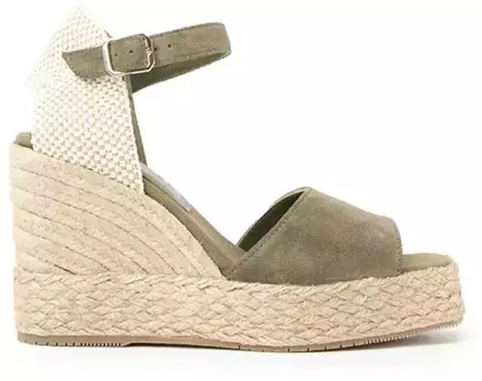 Palomitas Καλοκαιρινές Γυναικείες Πλατφόρμες Εσπαντρίγιες Χακί