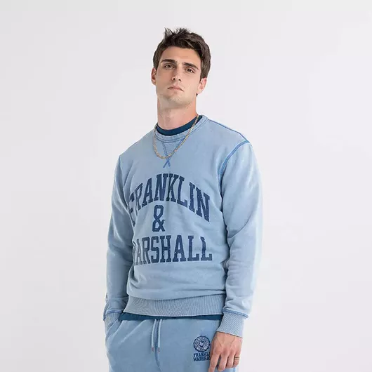 Franklin & Marshall Ανδρικό Φούτερ Γαλάζιο