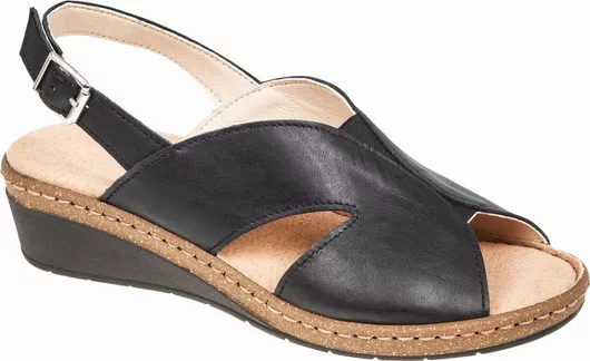 Άνετες Ανατομικές Γυναικείες Πλατφόρμες Adam's Shoes Καλοκαιρινές Μαύρο