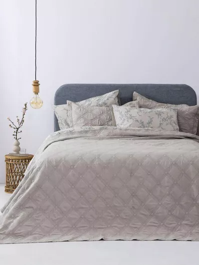 Κουβερλί Palamaiki Ifigeneia Σετ Υπέρδιπλο Microfiber 220x240cm Beige