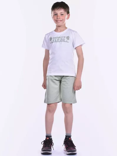 Action Sportswear Σετ Παιδικό Καλοκαιρινό με Σορτς 2τμχ Λευκό