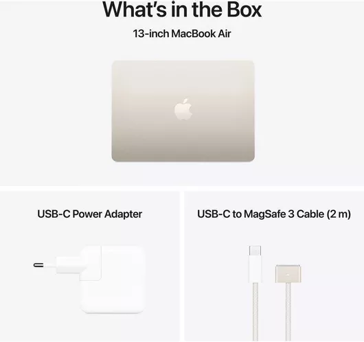 Apple MacBook Air 13.6" Retina Display M4-10‑core/16GB/256GB SSD Starlight US Keyboard