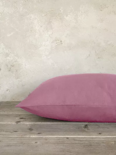 Σετ Μαξιλαροθήκες Nima Unicolors με Φάσα 52x72cm Apple Ροζ