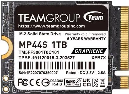 SSD TeamGroup MP44S 1TB M.2 NVMe PCI Express 4.0