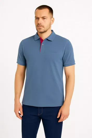 Luciano Faketti Ανδρικό Μπλουζάκι Polo Κοντομάνικο Μπλε Navy