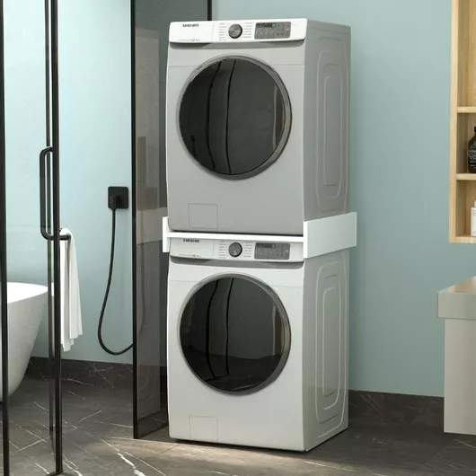 Βάση Στήριξης Πλυντηρίου Στεγνωτηρίου Megapap Sunta 65.8x61.9x15cm Λευκό 