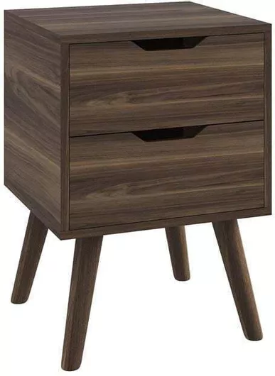 Κομοδίνο Alina Ξύλινο 29x29x44cm Καφέ