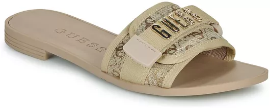 Guess Mules με Τακούνι Μπεζ