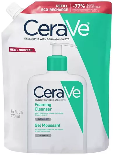 CeraVe Foaming Cleanser Refill Gel Προσώπου & Σώματος 473ml