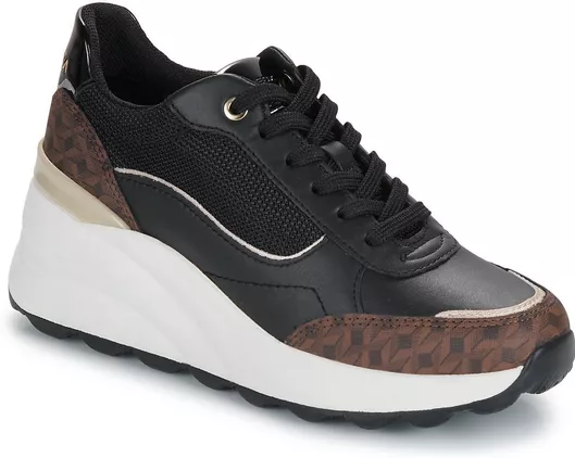 Geox D Spherica Γυναικεία Chunky Sneakers Μαύρο Παπούτσια