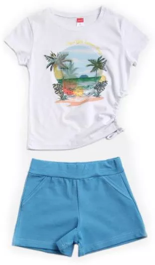 Joyce Παιδικό Καλοκαιρινό Σετ 2τμχ με Σορτς Λευκό