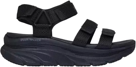 Skechers Γυναικεία Ανατομικά Σανδάλια Flatforms Μαύρο