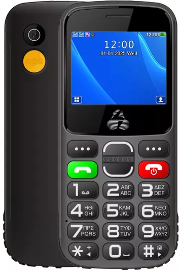 Κινητό Απλής Χρήσης Powertech Sentry Eco II Dual SIM (32MB) με Κουμπιά (Ελληνικό Μενού) Μαύρο