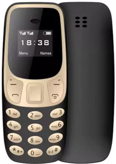 Κινητό Απλής Χρήσης L8STAR BM10 Mini Dual SIM με Κουμπιά Black/Gold