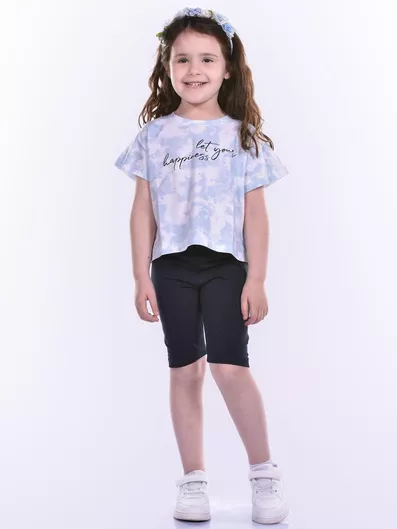 Παιδικό Σετ Καλοκαιρινό 2τμχ με Κολάν Nek Kids Wear Γαλάζιο