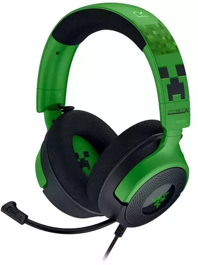 Razer Kraken V4 X Over Ear Gaming Headset με σύνδεση USB Minecraft Edition for Nintendo Switch/PC/PS4/PS5