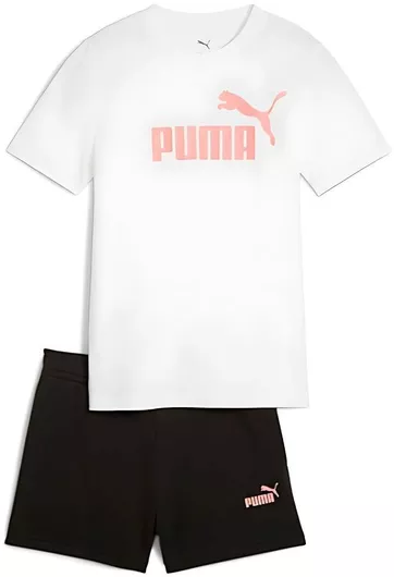 Puma Παιδικό Καλοκαιρινό Σετ με Σορτς 2τμχ Λευκό