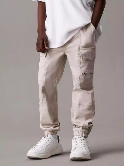 Calvin Klein Παιδικό Cargo Παντελόνι Μπεζ