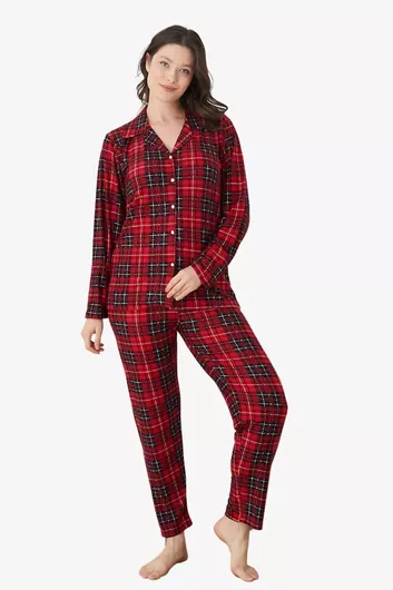 Boyraz Χειμερινό Σετ Γυναικείων Πιτζαμών Βαμβακερό Πολύχρωμο