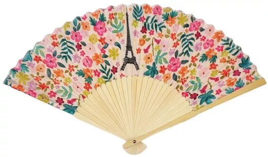 Αποκριάτικη Βεντάλια Πολύχρωμη από Ξύλο