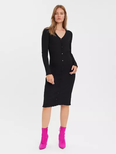 Vero Moda Μαύρο Midi Φόρεμα