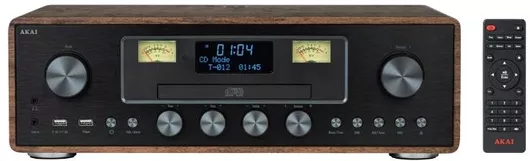 Ηχοσύστημα Akai 2.0 AM-100 με CD Player & Bluetooth Μαύρο