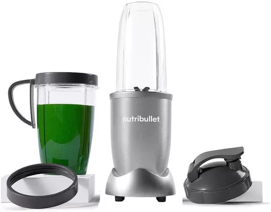 NutriBullet Μπλέντερ 0.946lt Ασημί NB907S