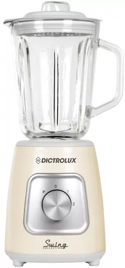 DictroLux Μπλέντερ για Smoothies με Γυάλινη Κανάτα 1.5lt 1000W Μπεζ 060192