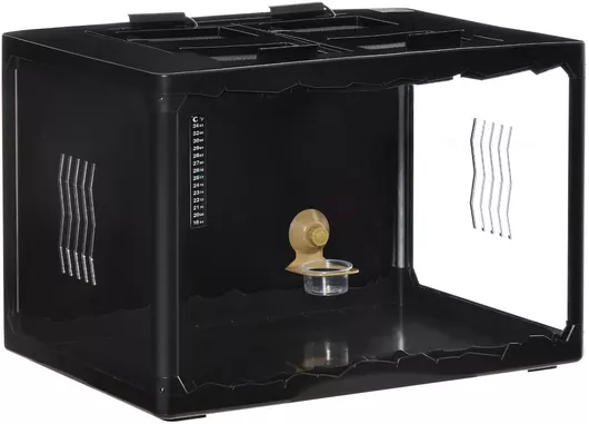 ενυδρείο ερπετών pawhut terrarium 60x40x40.5cm