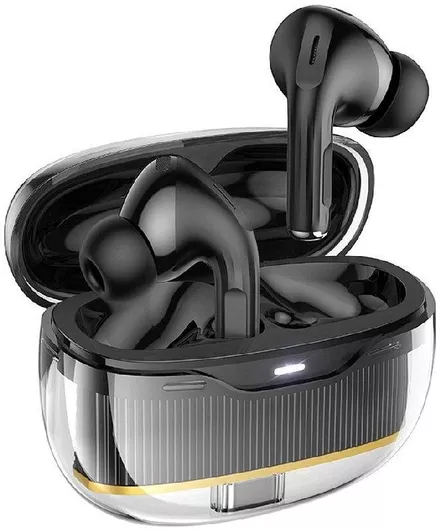 Bluetooth Handsfree Hoco TWS EW54 με Θήκη Φόρτισης Μαύρο