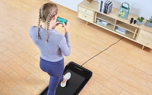 Διάδρομος Γυμναστικής Xiaomi Kingsmith WalkingPad C2 Ηλεκτρικός Αναδιπλούμενος 1hp για Χρήστη έως 100kg Μαύρο