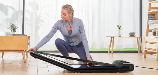 Διάδρομος Γυμναστικής Xiaomi Kingsmith WalkingPad C2 Ηλεκτρικός Αναδιπλούμενος 1hp για Χρήστη έως 100kg Μαύρο