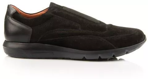 Boxer 21230 Ανδρικά Casual Παπούτσια Δερμάτινα Slip-On Μαύρο