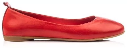 Boxer 98603 Γυναικείες Μπαλαρίνες Ανατομικές από Δέρμα Κόκκινο