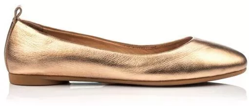 Boxer 98603 Γυναικείες Μπαλαρίνες Ανατομικές από Δέρμα Χρυσό