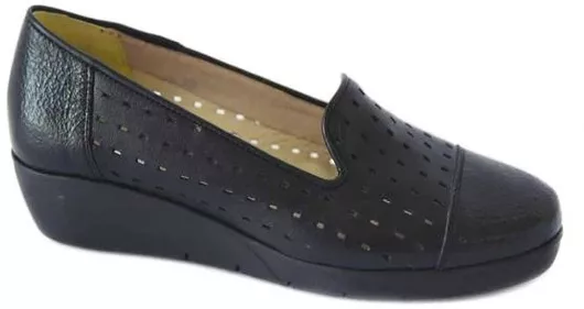 Boxer 52364 Γυναικεία Μοκασίνια Loafers Δερμάτινα Μαύρο