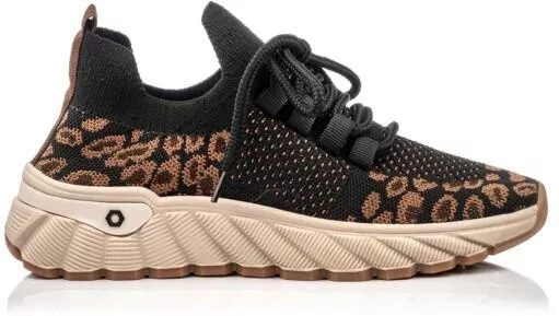 Boxer 98685 Γυναικεία Sneakers από Ύφασμα Μαύρο