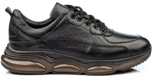 Boxer 19328 Ανδρικά Sneakers Δερμάτινα Μαύρο