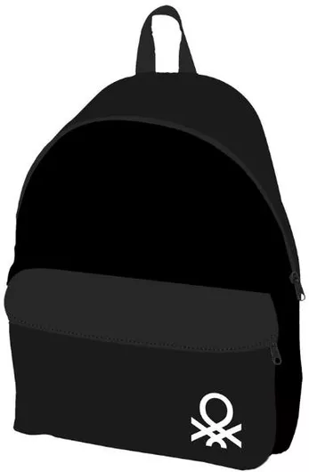Σχολική Τσάντα Γυμνασίου - Λυκείου United Color Of Benetton 30x17x41cm Μαύρο