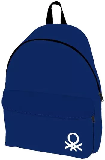 Σχολική Τσάντα Γυμνασίου - Λυκείου United Color Of Benetton 30x17x41cm Μπλε