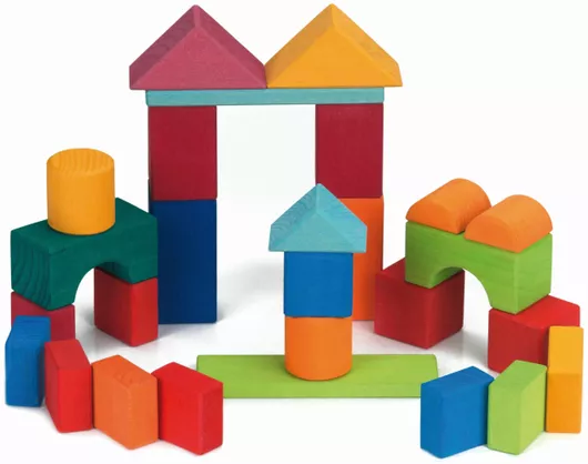 Τουβλάκια Glückskäfer Γεωμετρικά Σχήματα 27τμχ για 2+ Ετών