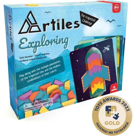 Τουβλάκια Svoora Ξύλινα Σύνθεση Σχημάτων & 4 Κάρτες Εξερεύνηση Σετ 80τμχ για 4+ Ετών